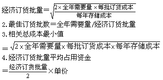 2015年初級(jí)審計(jì)師《審計(jì)專業(yè)相關(guān)知識(shí)》復(fù)習(xí)：存貨管理