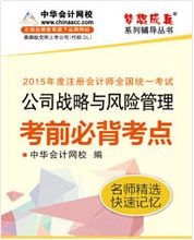 注冊(cè)會(huì)計(jì)師考前必背考點(diǎn)電子書-公司戰(zhàn)略與風(fēng)險(xiǎn)管理