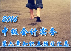 2016中級會計(jì)職稱《中級會計(jì)實(shí)務(wù)》第六章知識點(diǎn)預(yù)習(xí)匯總