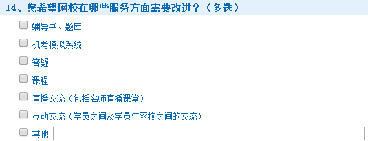 2015年稅務師考試查分后調(diào)查問卷