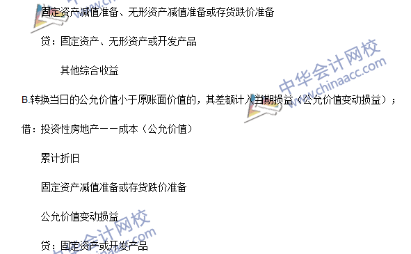 2016年注會(huì)《會(huì)計(jì)》高頻考點(diǎn)：投資性房地產(chǎn)的轉(zhuǎn)換