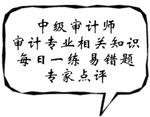 中級審計師《審計專業(yè)相關(guān)知識》易錯題解析