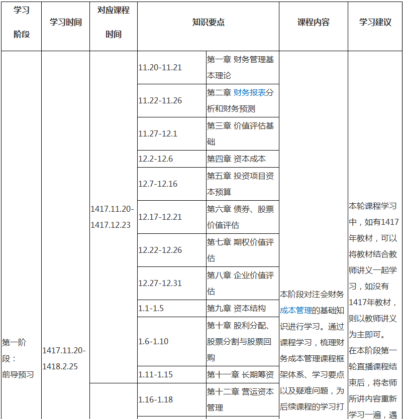 注會財務(wù)成本管理專屬備考計劃 非私教直播班勿入！