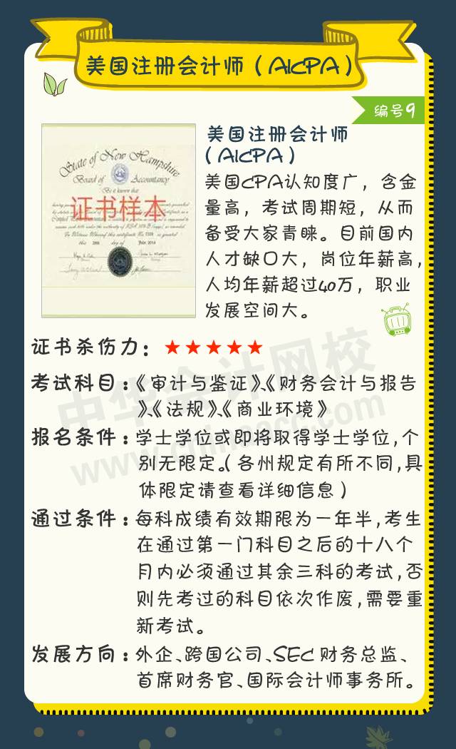 2018年會計人可考的證書大盤點！ACCA證書殺傷力六顆星