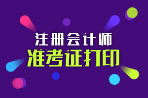 2018年注冊會計師準(zhǔn)考證打印分兩個時間段