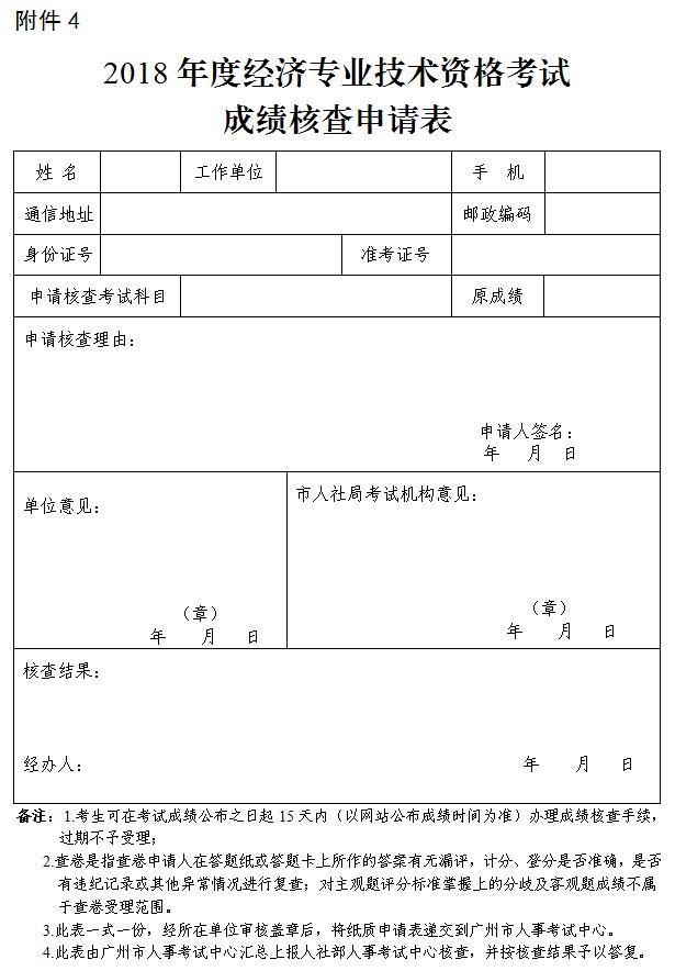 廣州市2018年經(jīng)濟(jì)師考試報(bào)