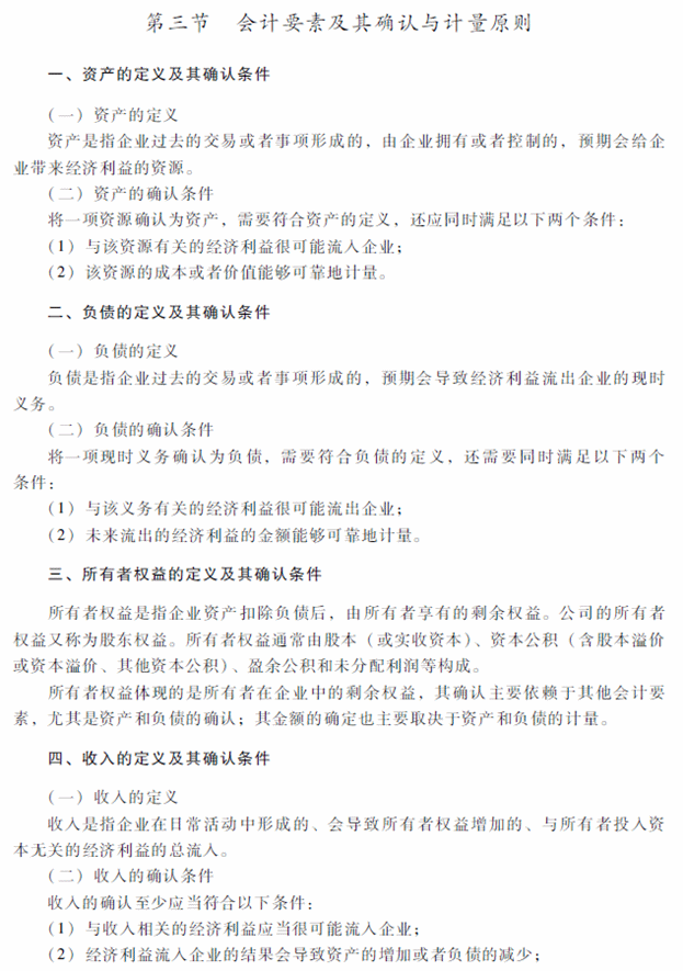 2018年中級(jí)會(huì)計(jì)職稱(chēng)《中級(jí)會(huì)計(jì)實(shí)務(wù)》考試大綱（第一章）