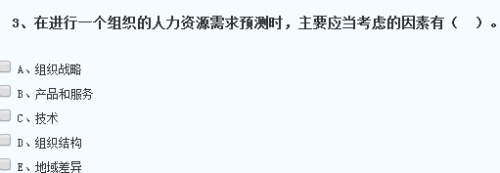 某企業(yè)決定進(jìn)入新業(yè)務(wù)領(lǐng)域，急需大量該業(yè)務(wù)領(lǐng)域的優(yōu)秀人才，這表明影響其人力資源需求的因素是