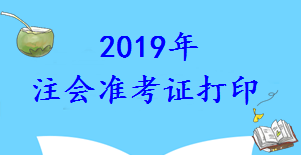 CPA準(zhǔn)考證打印時間