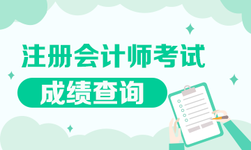 注冊會計師考試成績查詢