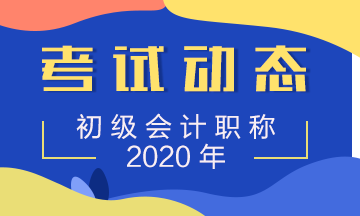 2020年上海初級會計師的考試時間是什么呢？