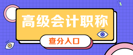 新疆2019年高級會計師查分入口已開通