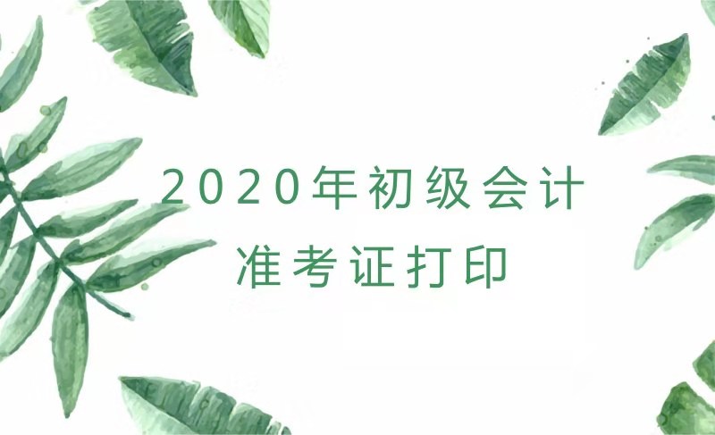 內(nèi)蒙古2020年初級(jí)會(huì)計(jì)考試準(zhǔn)考證打印時(shí)間你知道了嗎？