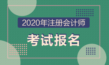 2020年上海注會考試報名時間