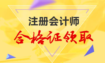 2019年注會綜合階段合格證書領取時間