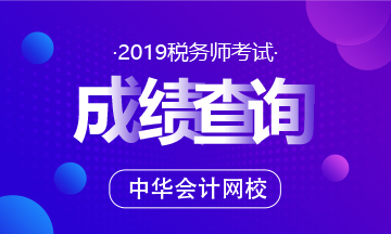 2019稅務(wù)師考試成績查詢~