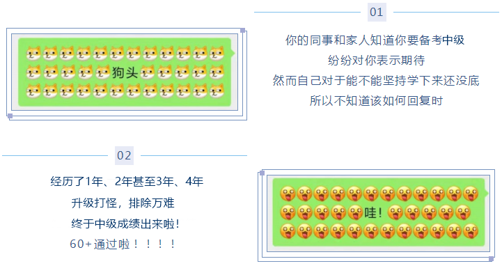 微信新表情 像極了中級會計職稱考生的備考日常！