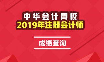 上海2019年注會官網成績查詢入口