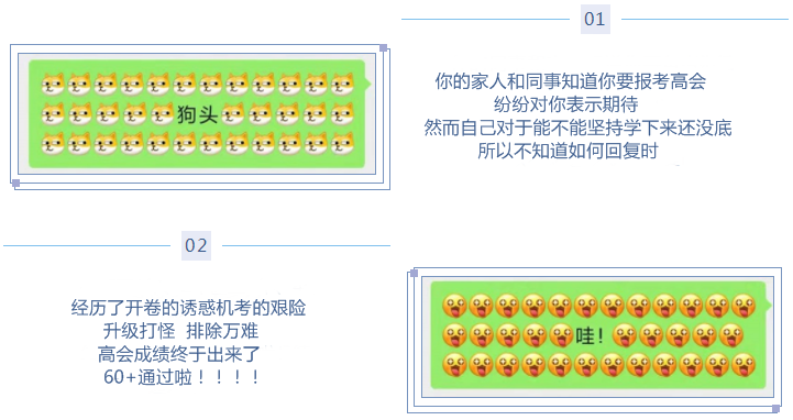 微信新表情 像極了高級會計職稱考生的備考日常！