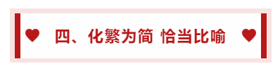 四、化繁為簡 恰當比喻