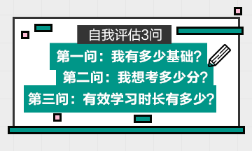 基礎(chǔ)+目標(biāo)分?jǐn)?shù)+有效學(xué)習(xí)時長=高會備考計劃