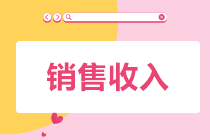 銷(xiāo)售收入