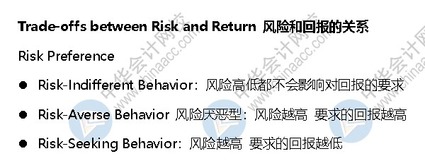 AICPA知識點(diǎn)：風(fēng)險偏好-risk preference