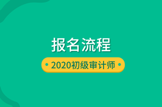 2020初級審計師報名流程