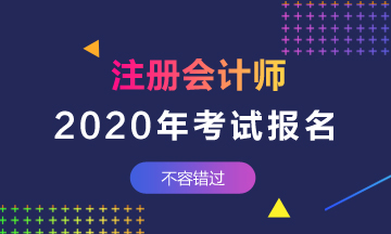 云南2020年cpa什么時候報名？