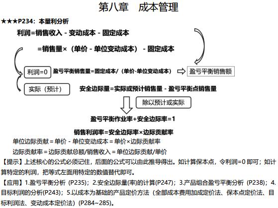 中級財管成本管理搞不定？9頁達(dá)江版財管公式大全拯救你！