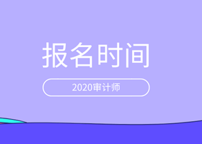 2020審計(jì)師報(bào)名時(shí)間