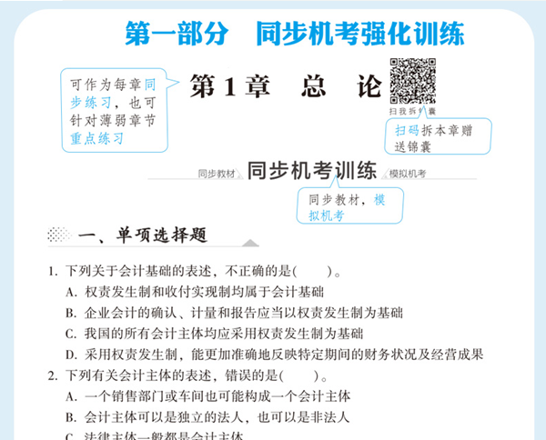 2020年注會(huì)《同步機(jī)試題庫(kù)一本通》電子版搶先試讀！速來(lái)圍觀(guān)