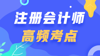 2020年注會(huì)《會(huì)計(jì)》高頻考點(diǎn)