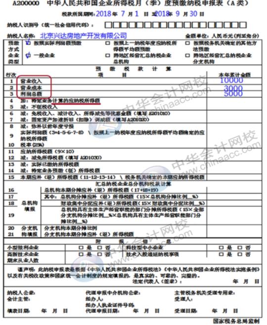 企業(yè)所得稅納稅申報(bào)表（A類(lèi)）實(shí)務(wù)操作，快看過(guò)來(lái)！