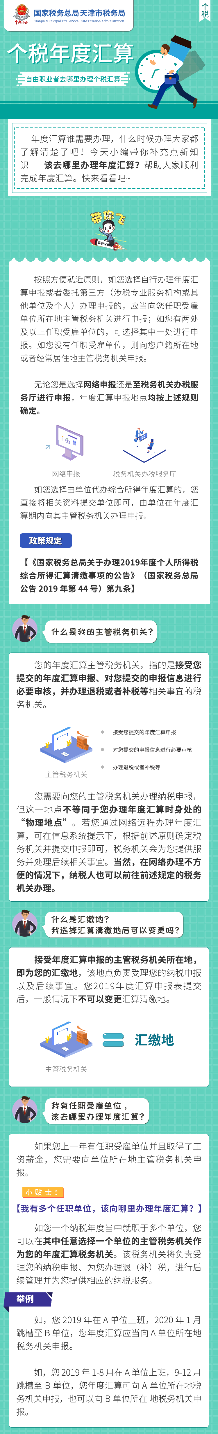 個(gè)稅年度匯算：自由職業(yè)者去哪里辦理個(gè)稅匯算？