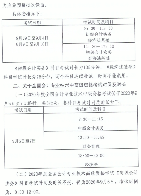 河南漯河2020年高級(jí)會(huì)計(jì)師考試時(shí)間調(diào)整通知！