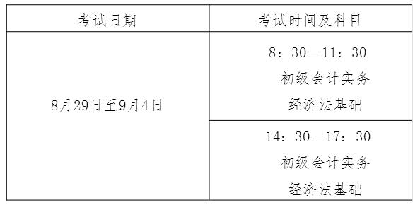 江西新余2020年中級會計考試安排公布！