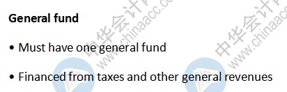 AICPA知識(shí)點(diǎn)：General fund