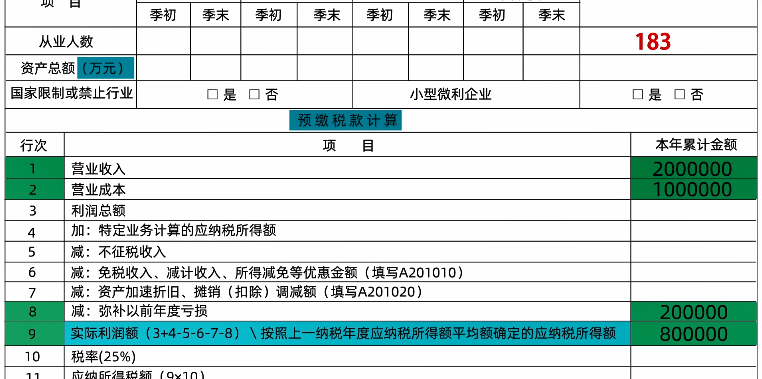 新修訂！企業(yè)所得稅月（季）度預(yù)繳納稅申報(bào)表（A類）變化及操作指南