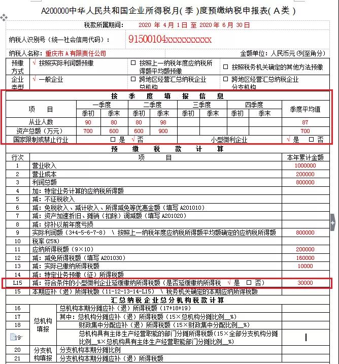 小微企業(yè)請注意！企業(yè)所得稅季度申報表有變化！