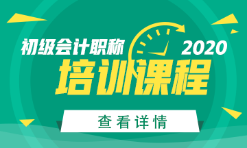 安徽省2020年初級(jí)會(huì)計(jì)培訓(xùn)課程