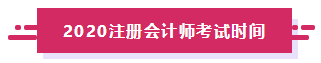 2020年河北注冊會計師考試時間搶先了解！