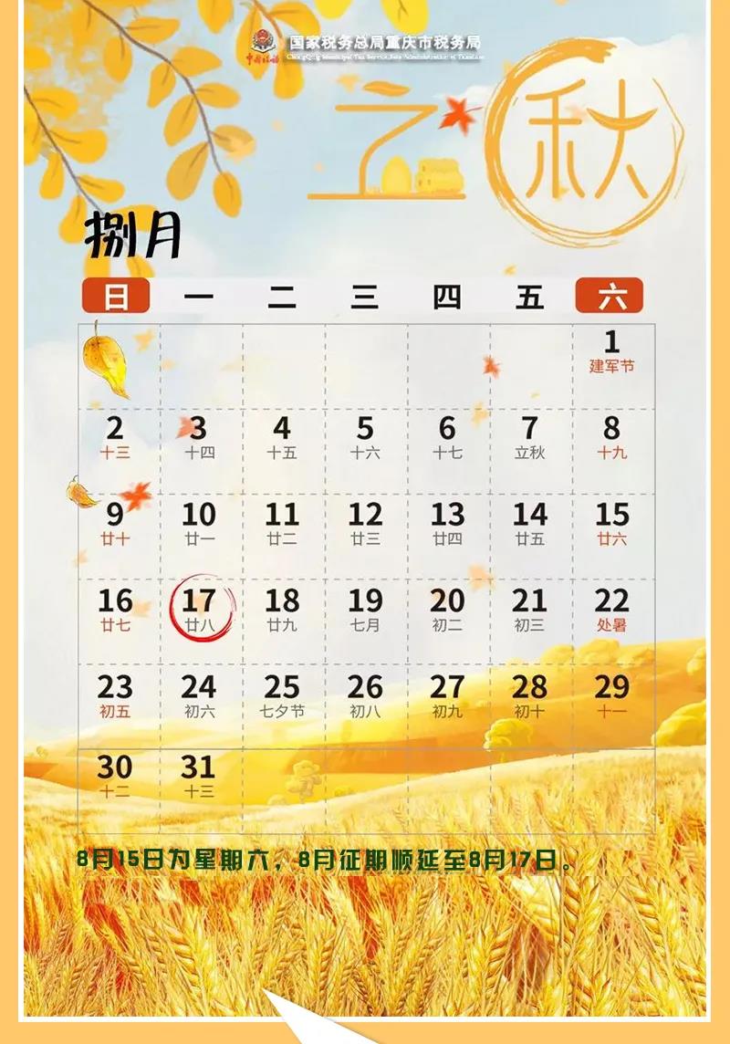 八月申報提醒，錯峰辦稅指南來了！收下這份指南，辦稅不排隊