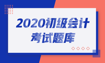 2020初級會計(jì)考試模擬試題