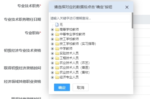 專業(yè)技術職務填寫