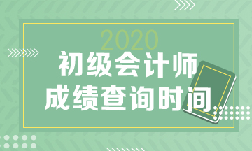 2020年山東初級會計(jì)成績查詢時間什么時候公布？