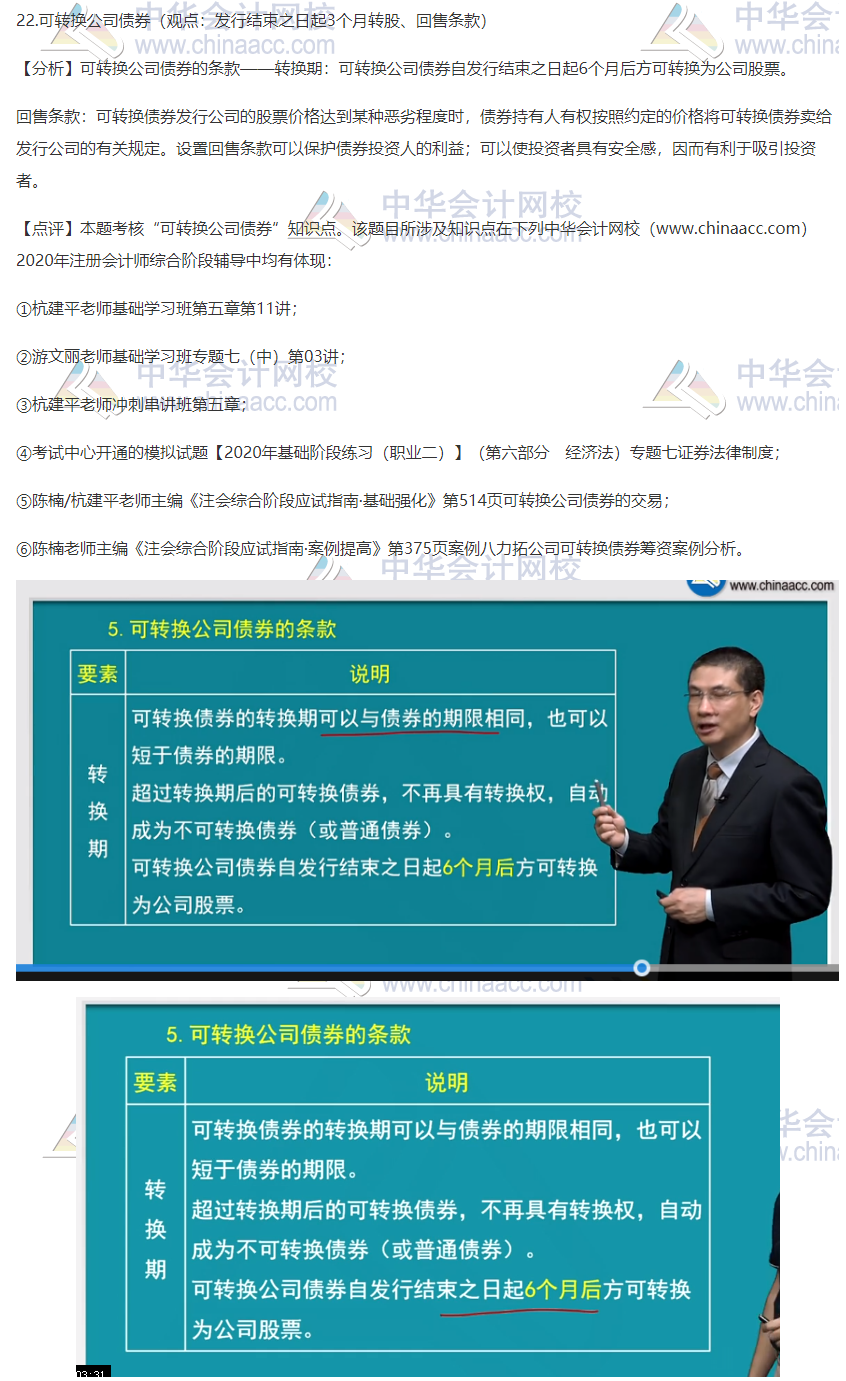 2020注會(huì)職業(yè)能力綜合測(cè)試（試卷二）考點(diǎn)總結(jié)（考生回憶版）