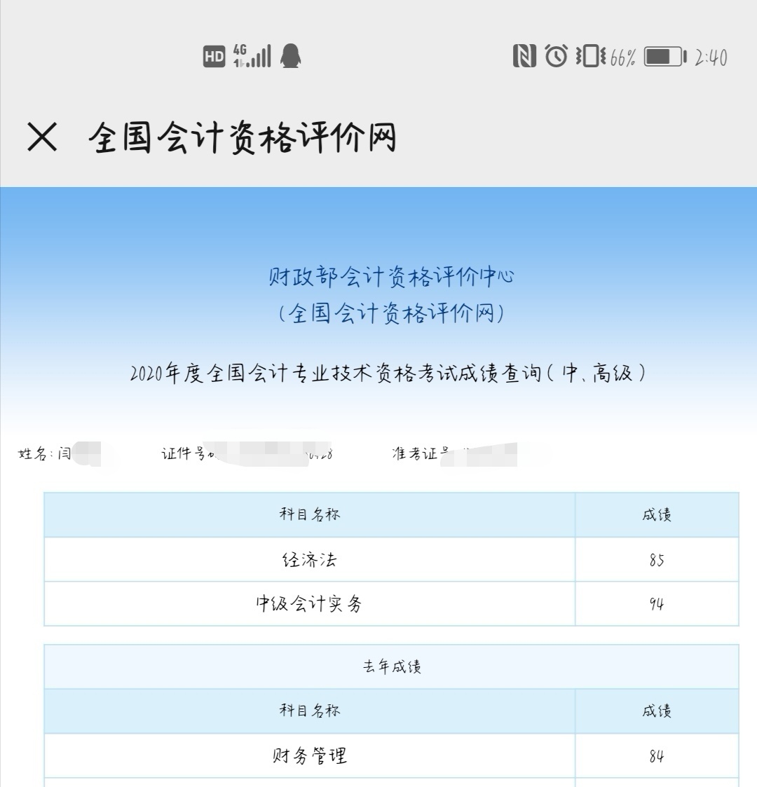 恭喜！中級會計職稱來報喜 高分學員頻出！