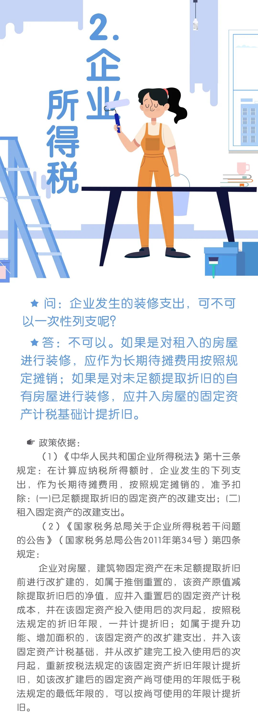 有關裝修的稅收小知識你了解嗎？