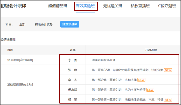 2021初級《經(jīng)濟(jì)法基礎(chǔ)》基礎(chǔ)精講課程已開通！備考正式開始啦！